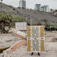 Teppich in Erdtönen mit Ethno-Muster aus Peru von Hand gewoben